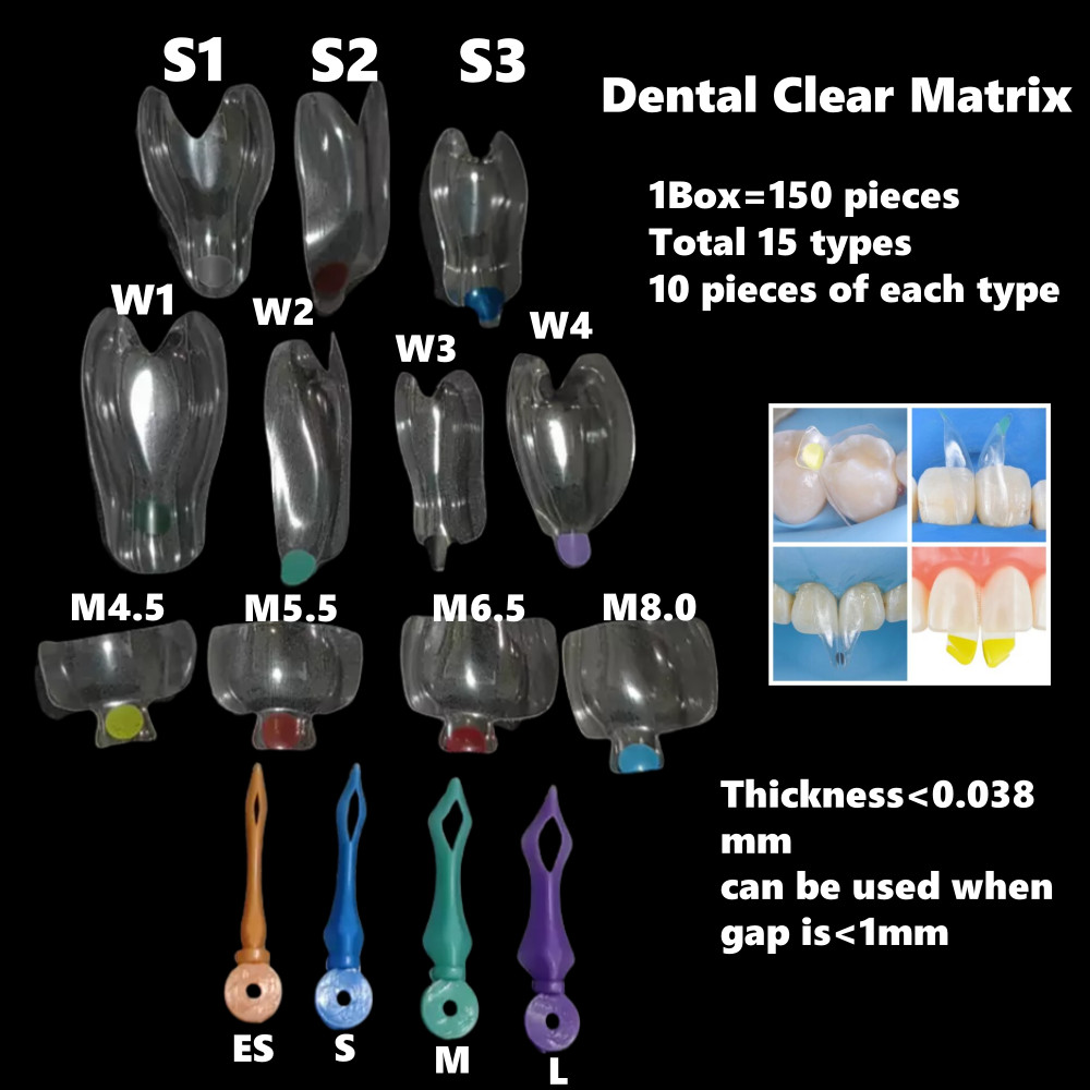 Dental Signet Anterior and Posterior Transparent Matrix Triall Molding Kit