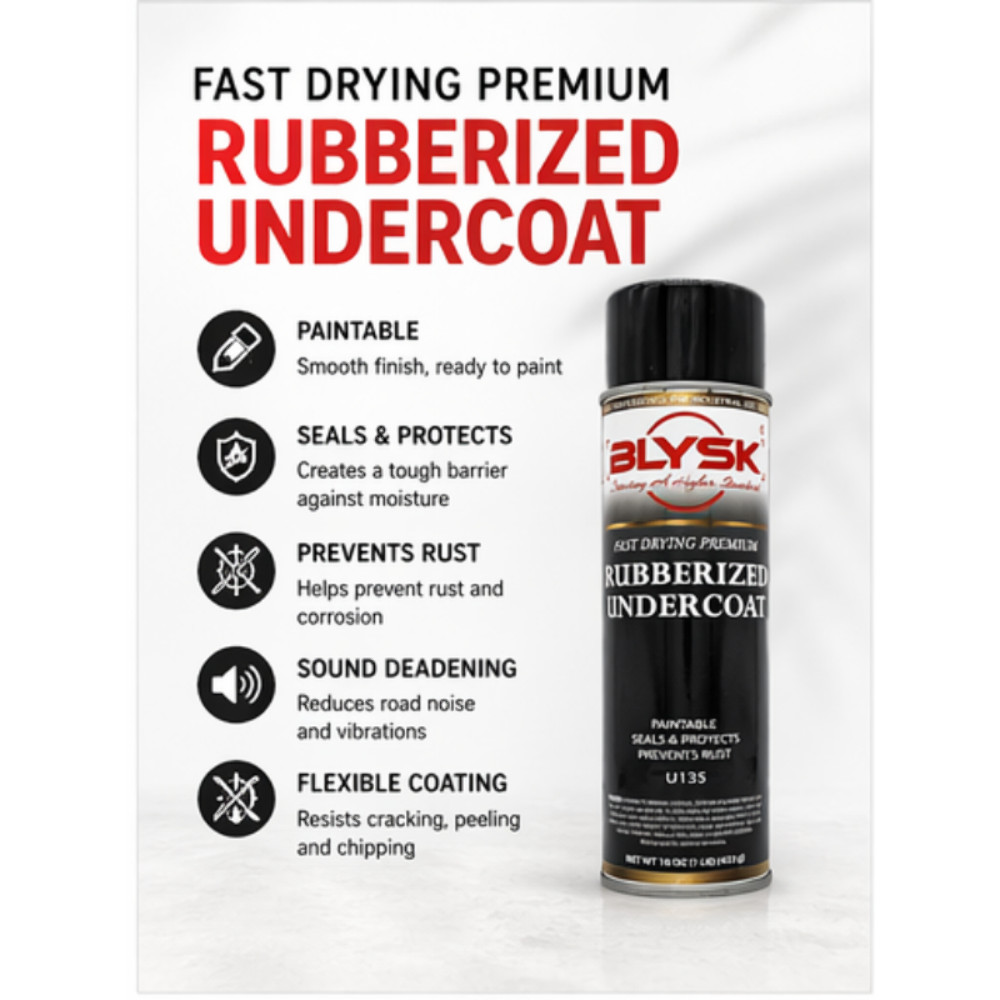 BLYSK Rubberized Undercoat Fast Drying Premium (U135) 16 oz.