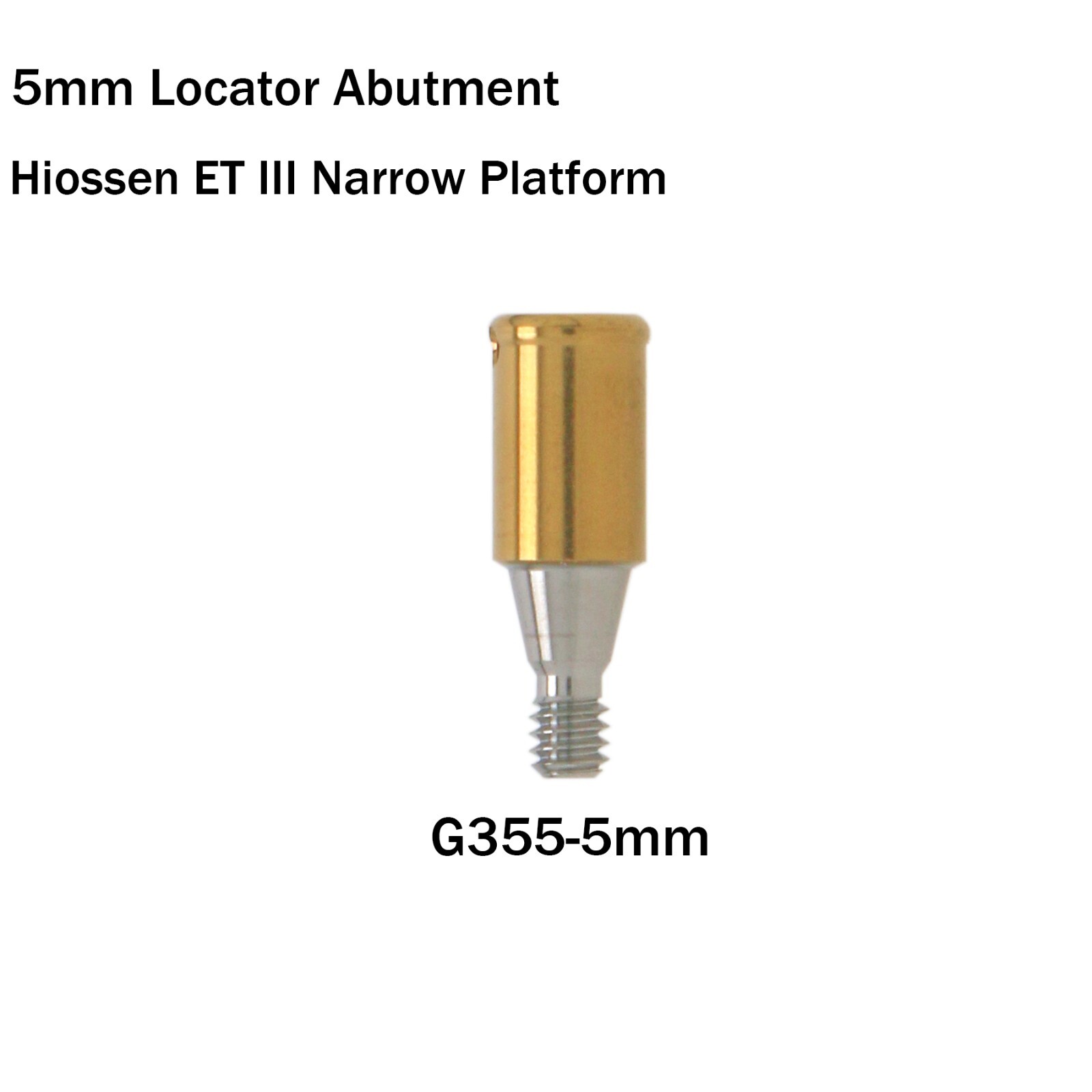 Dental Hiossen Locat0r Abutment Mini/Regular 3-5mm & Overdenture Male Caps Kits