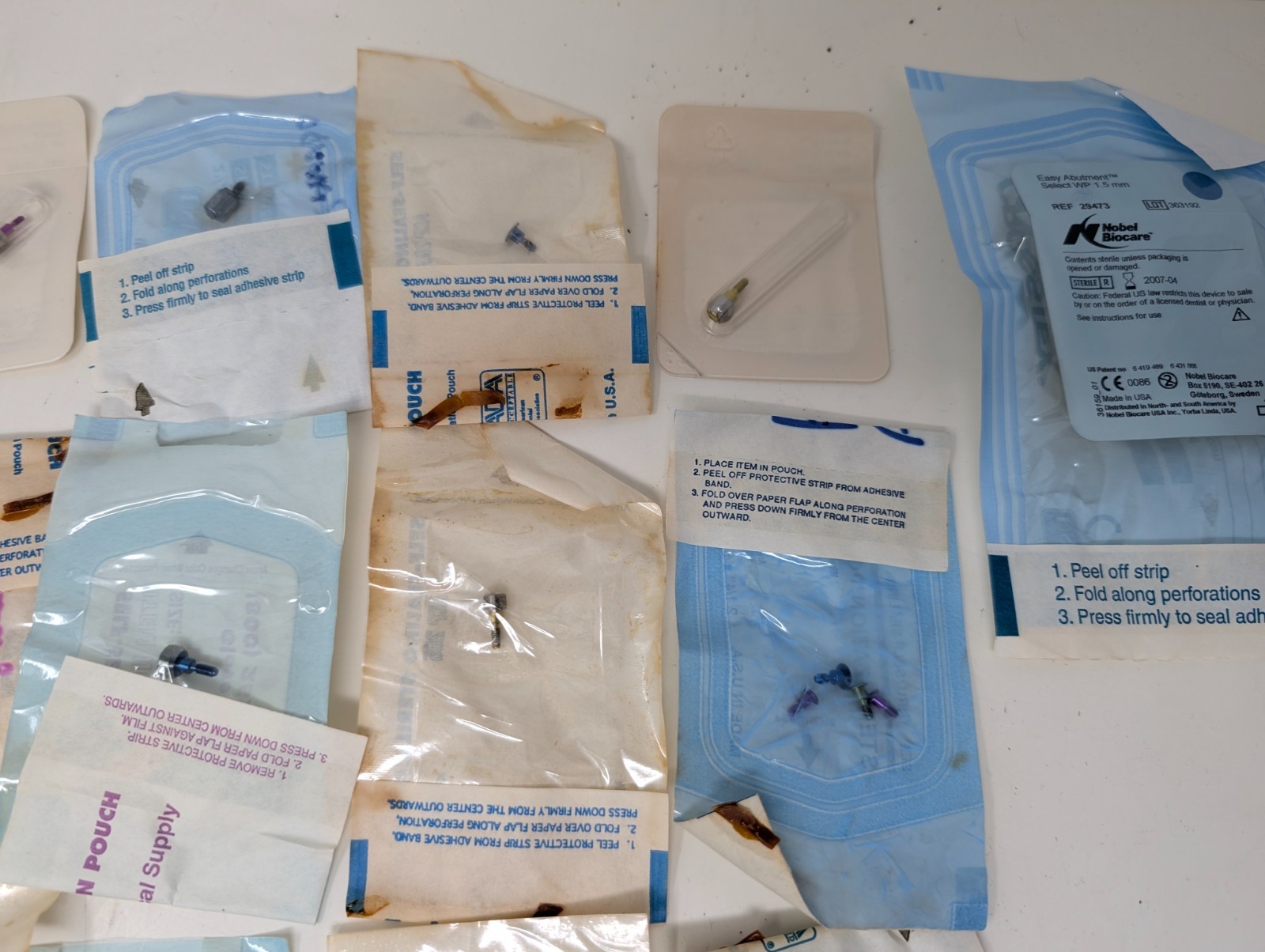 Lot of Nobel Biocare Implant Screws In Sterile Bags (G4)
