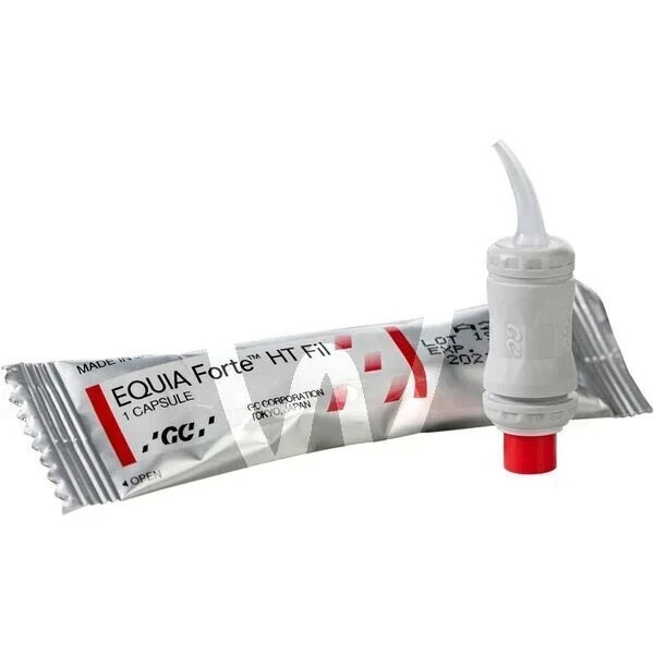 GC EQUIA Forte Restorative 25 Capsule Pack HT Fil BULKFILL Glass Hybrid Dental F
