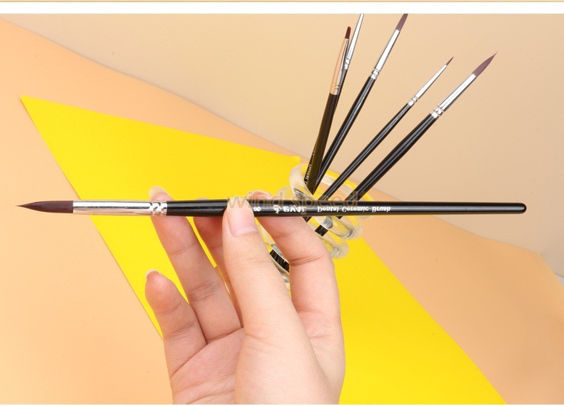 6pcs Dental Porcelain Brush Pen Glaze Ceramic Brush Pen Dental Technician Tools