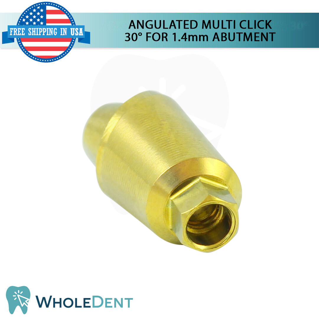 1X Angulated Multi Unit 30° 1.4mm Abutment Attachment Internal Hex 2.42mm