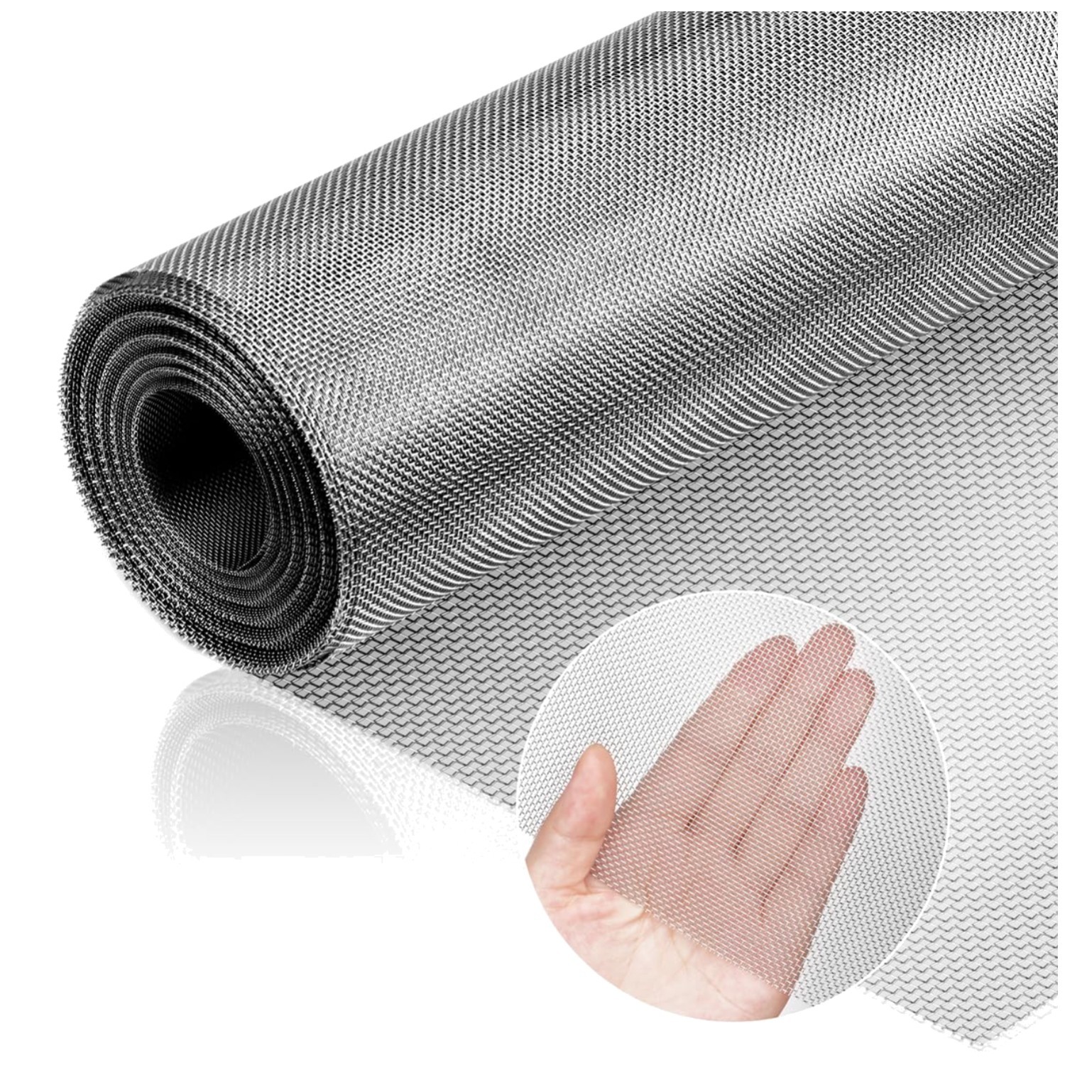 Stainless Steel Mesh Screen Roll 16×144 – 20 Mesh/