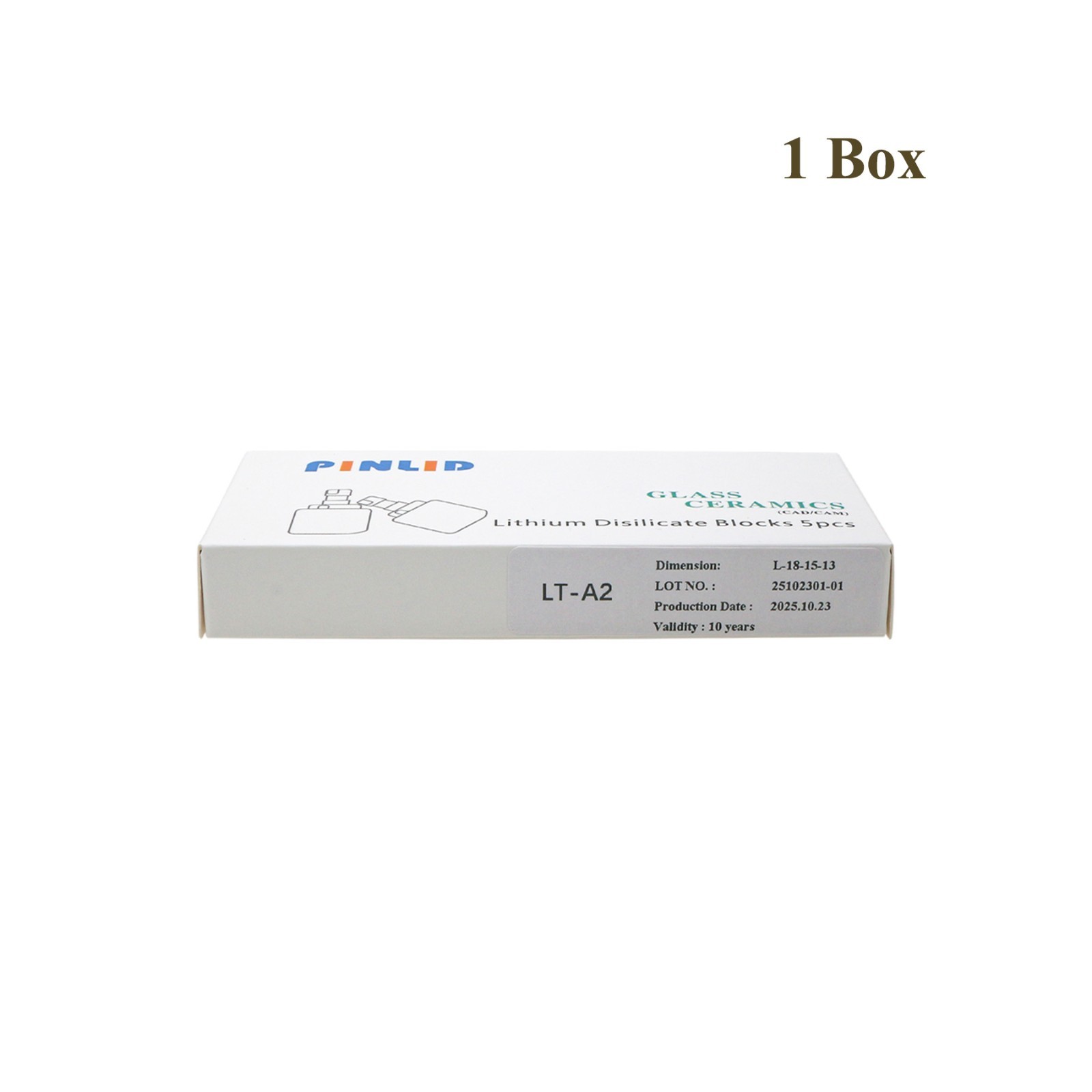 US Emax Dental Lab Lithium Disilicate Blocks CEREC CAD/CAM Blocks 5Pcs/Box LT-A2