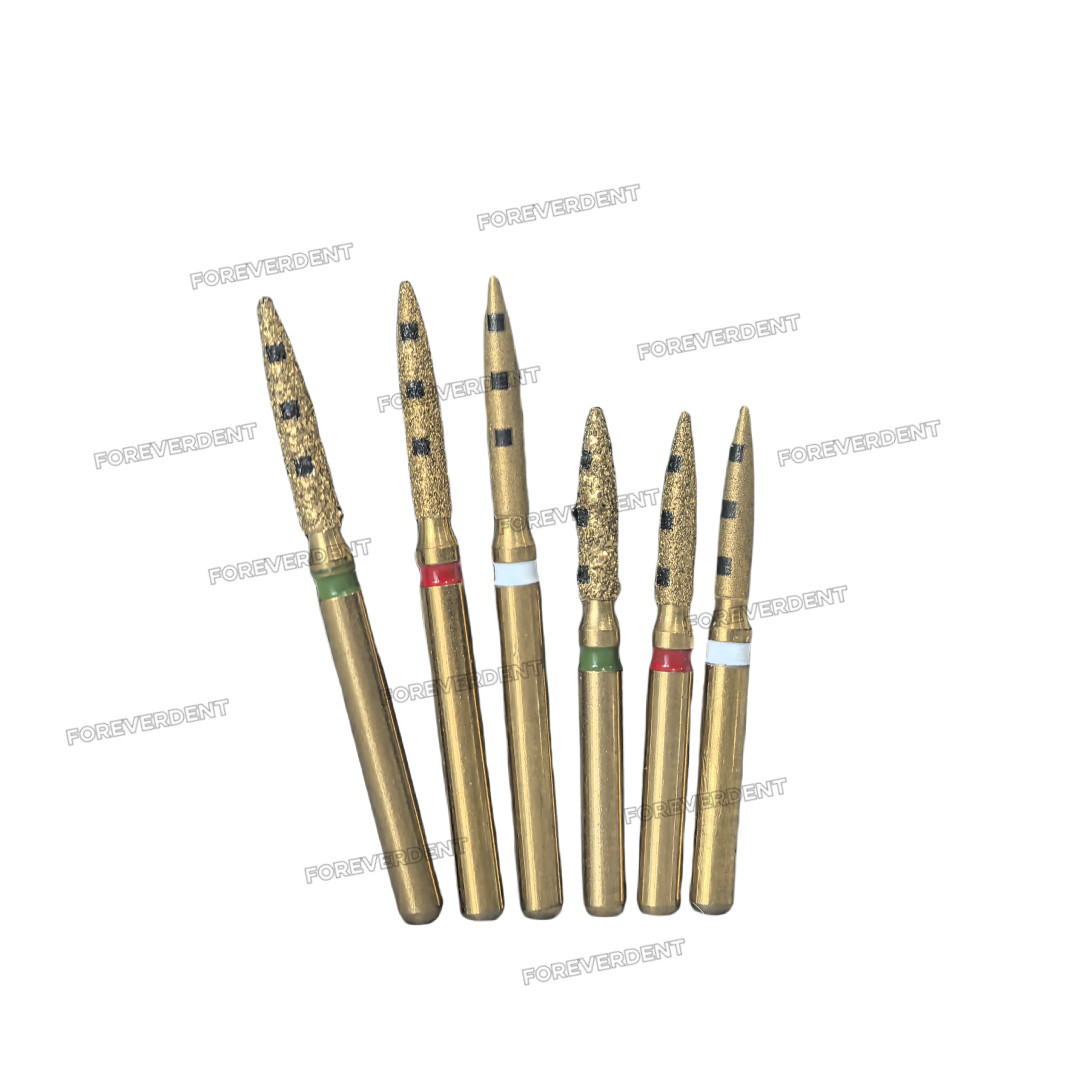Dental BOPT Preperation Burs Vertical Diamond FG7906 Oriented Technique 6pcs/kit