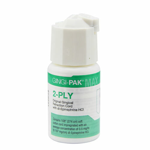 GINGI-PAK Dental Gingival Retraction Cord Gingi-Pak MAX original W/ Epinphrn