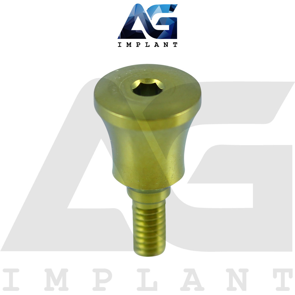 10 Wide Concave Anatomic System Healing Cap Ø5.5 Dental With Screw Hexagon 2.42