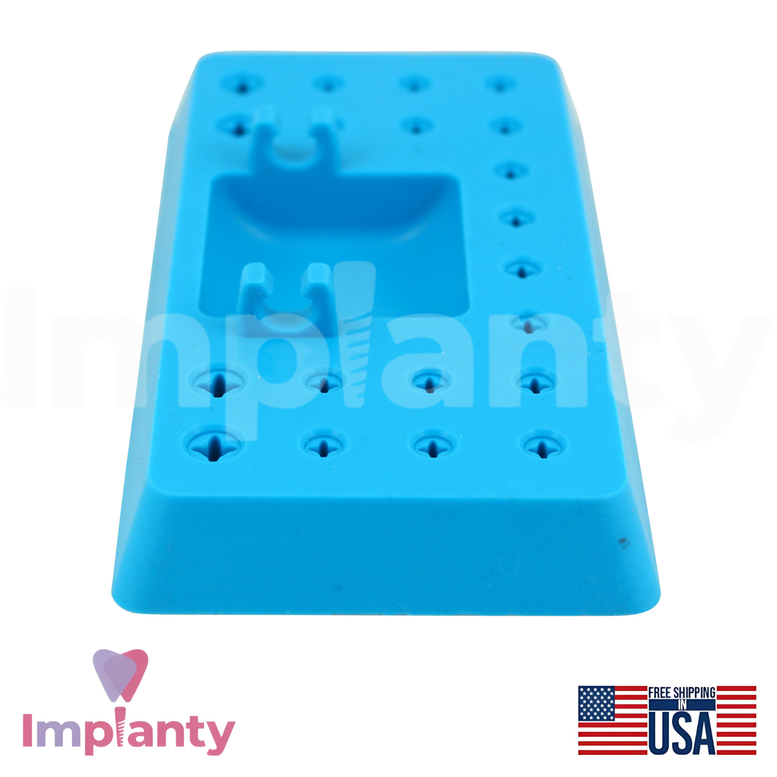 Dental Instruments Silicone Carry-All Tray All Dentistry Burs Type Compatible