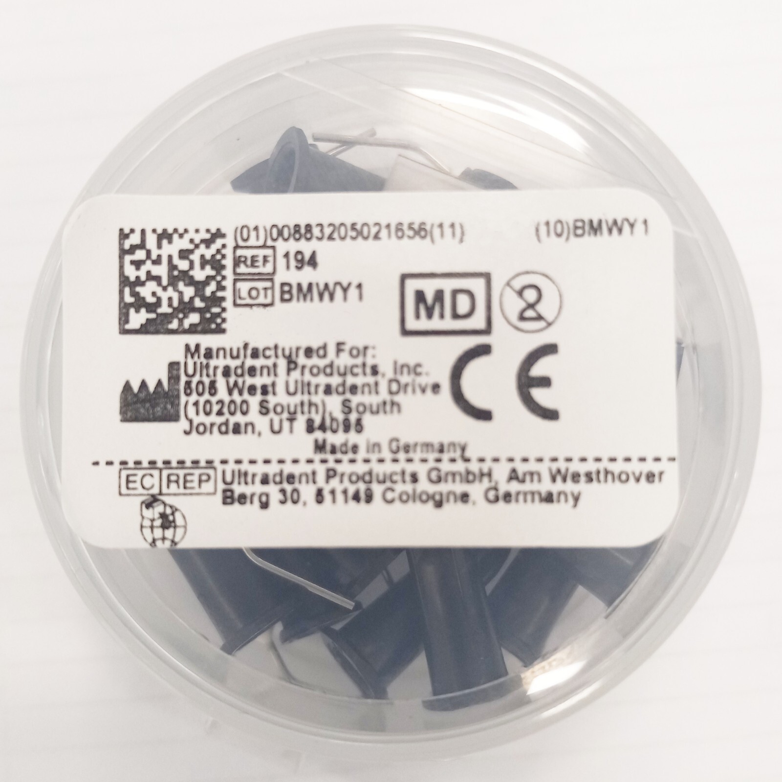 *20-Pieces*-Ultradent Products Black Micro Dental Tips 22 Gauge Cannula 194