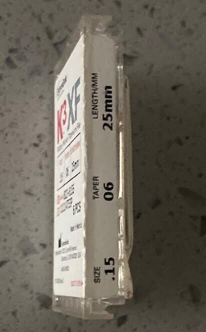 SybronEndo K3 XF Files Size- .15 Taper- 06 Length- 25mm 823-6155 6-Piece Set