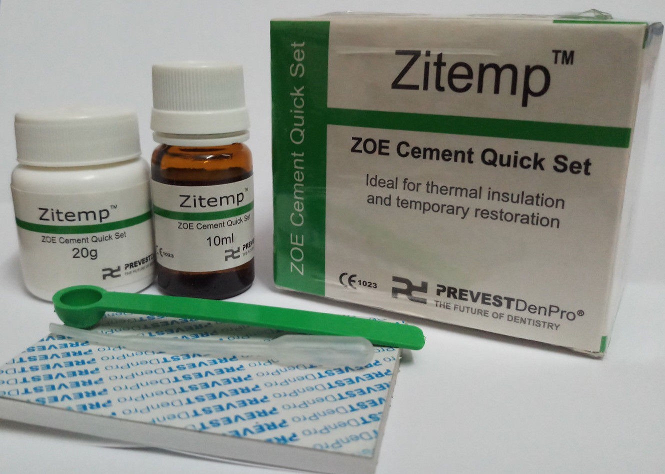NEW Dental Prevest Zitemp Quick IRM Zinc Oxide Eugenol Temporal Cement