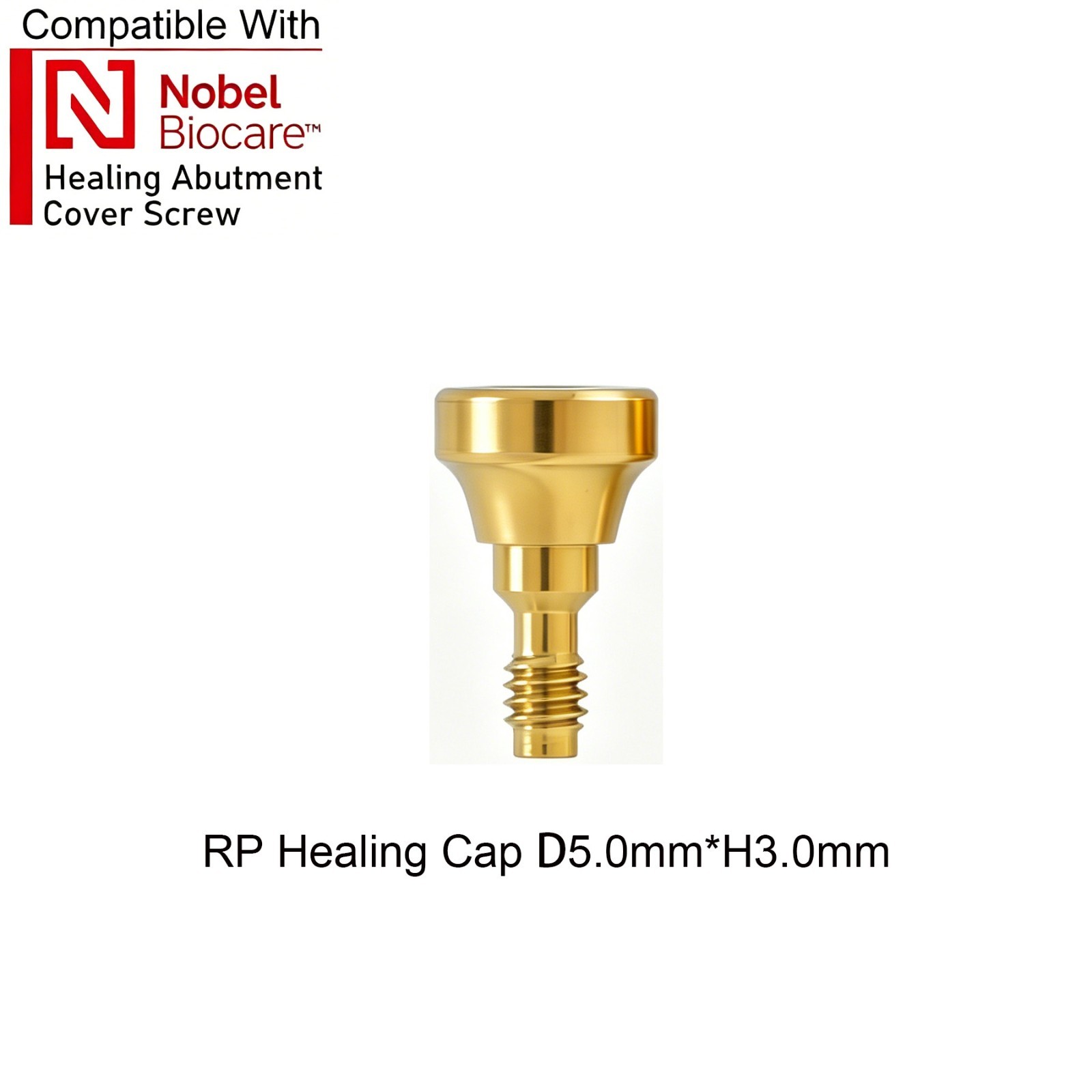 US 5Pcs Dental Healing Abutment ∅3.6 ∅5.0 ∅6.0 Fit Nobel Active Biocare NP/RP