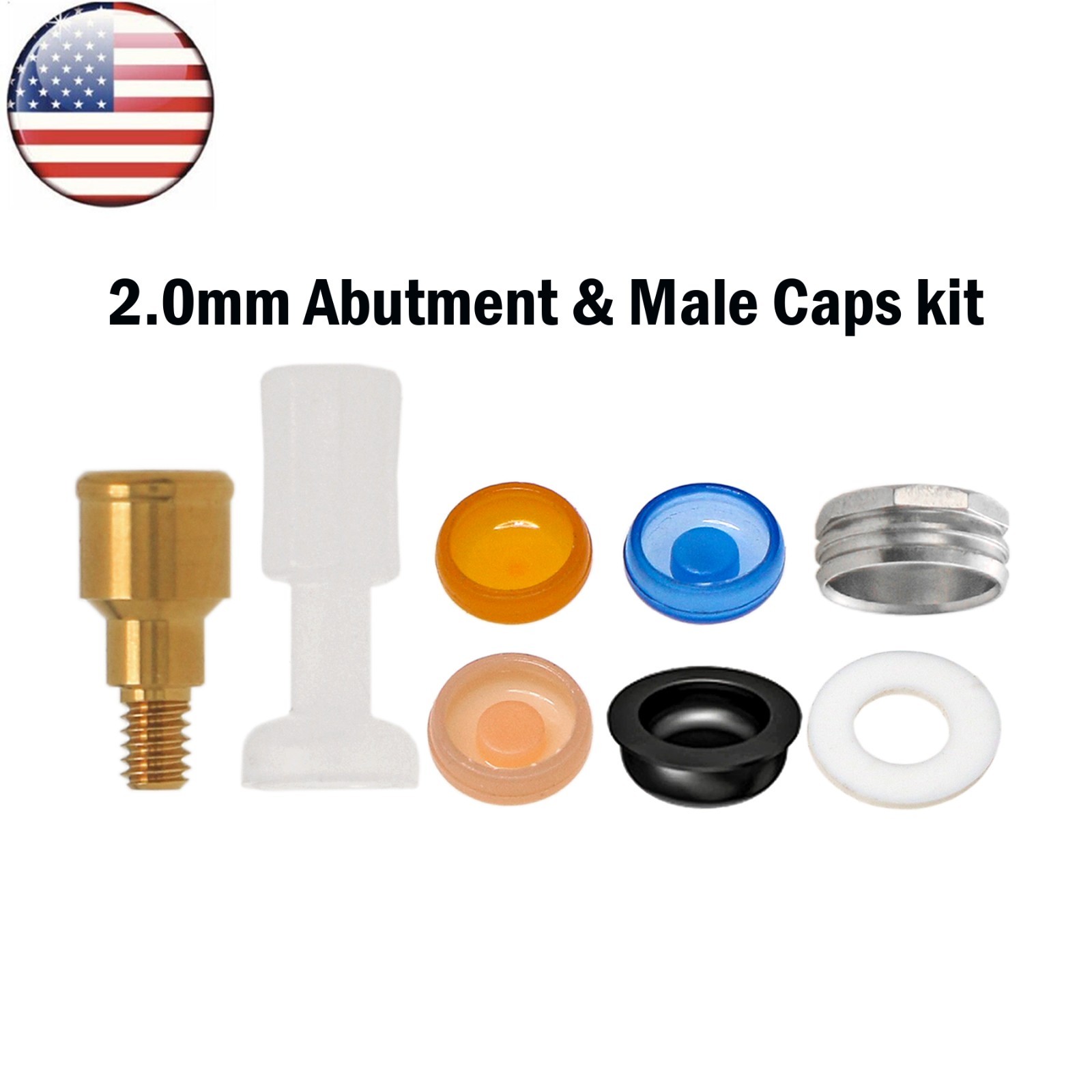 US for Zimmer Dental Locator Abutment Tapered Screw-Vent TSV Ø3.5/4.5mm Platform