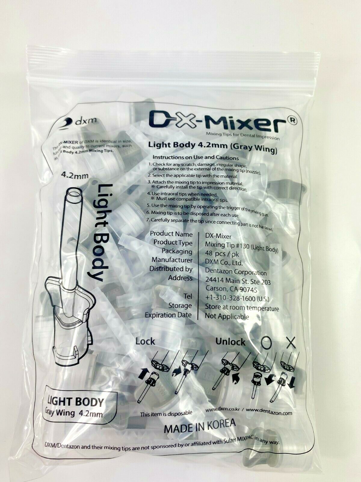 35 Dental Disposable Impression Bite Tray Quadrant +Free 48 Light BodyMixingTip