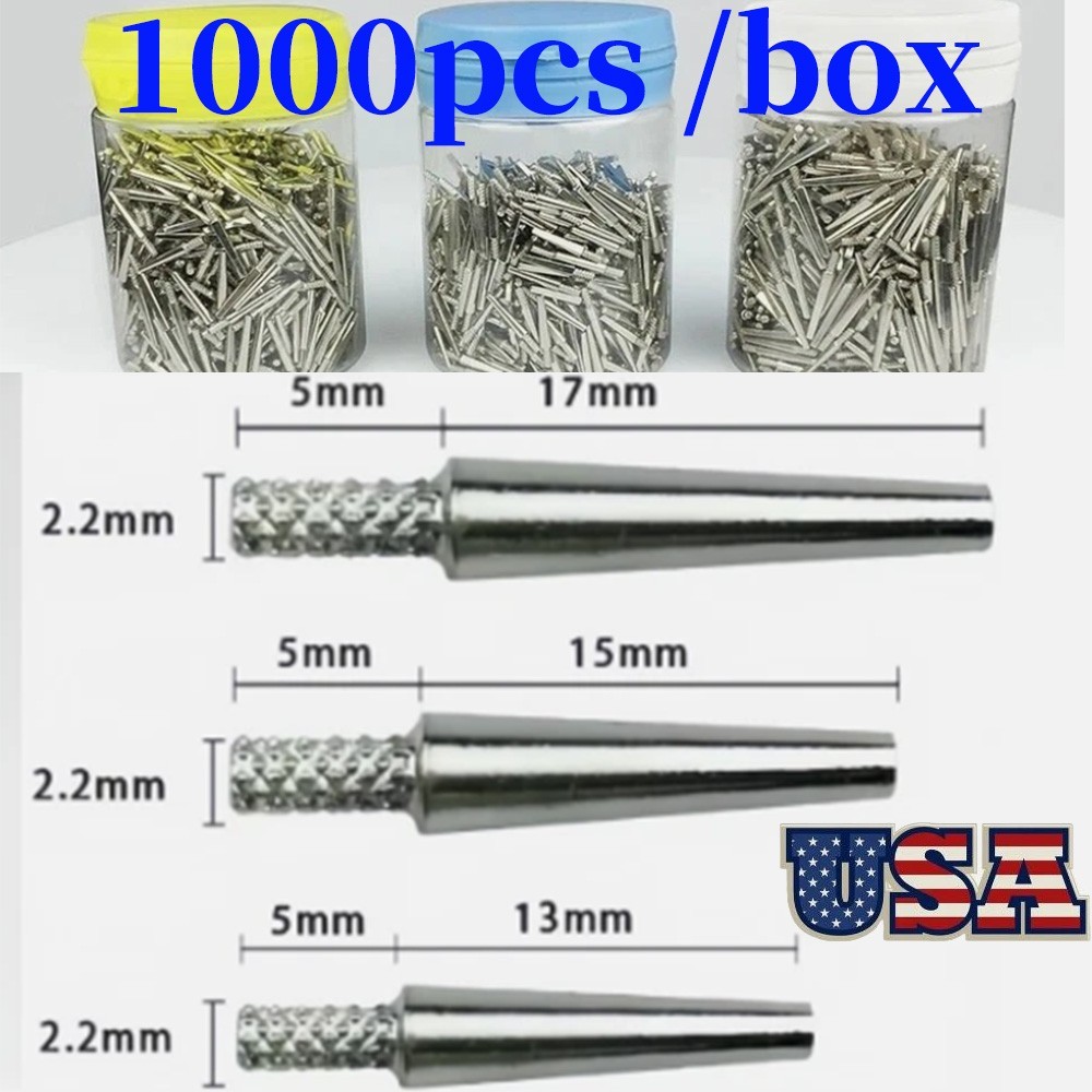 1000 Pcs Dental Lab Master Dowel Single Pins use with Pindex For Die Model Work
