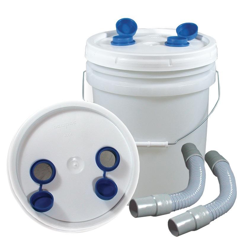 Tiger Plastics DPT-3C Tiger’s 3.5 Gallon Disposable Plaster Trap With Lid