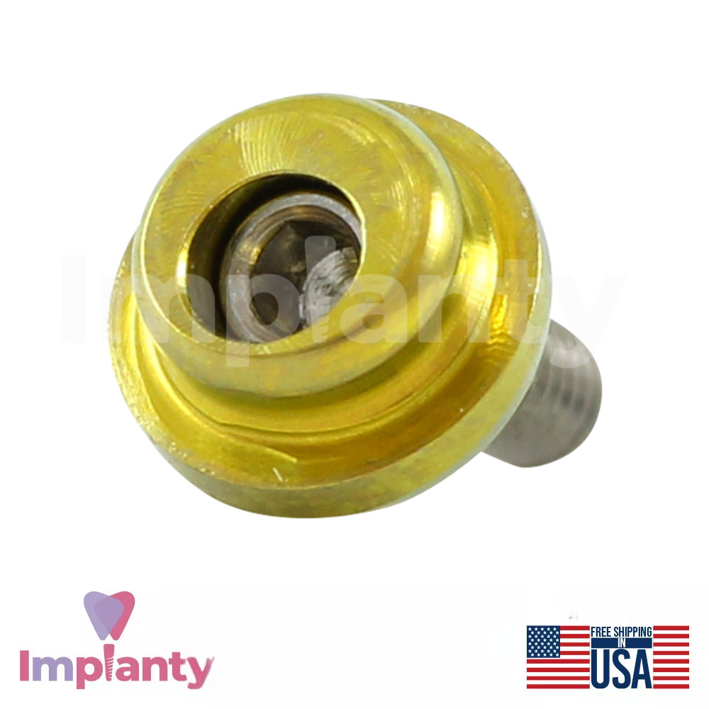 1x Dental Angulated 18° Lock Attachment Standard Set Titanium Int Hex 2.42mm