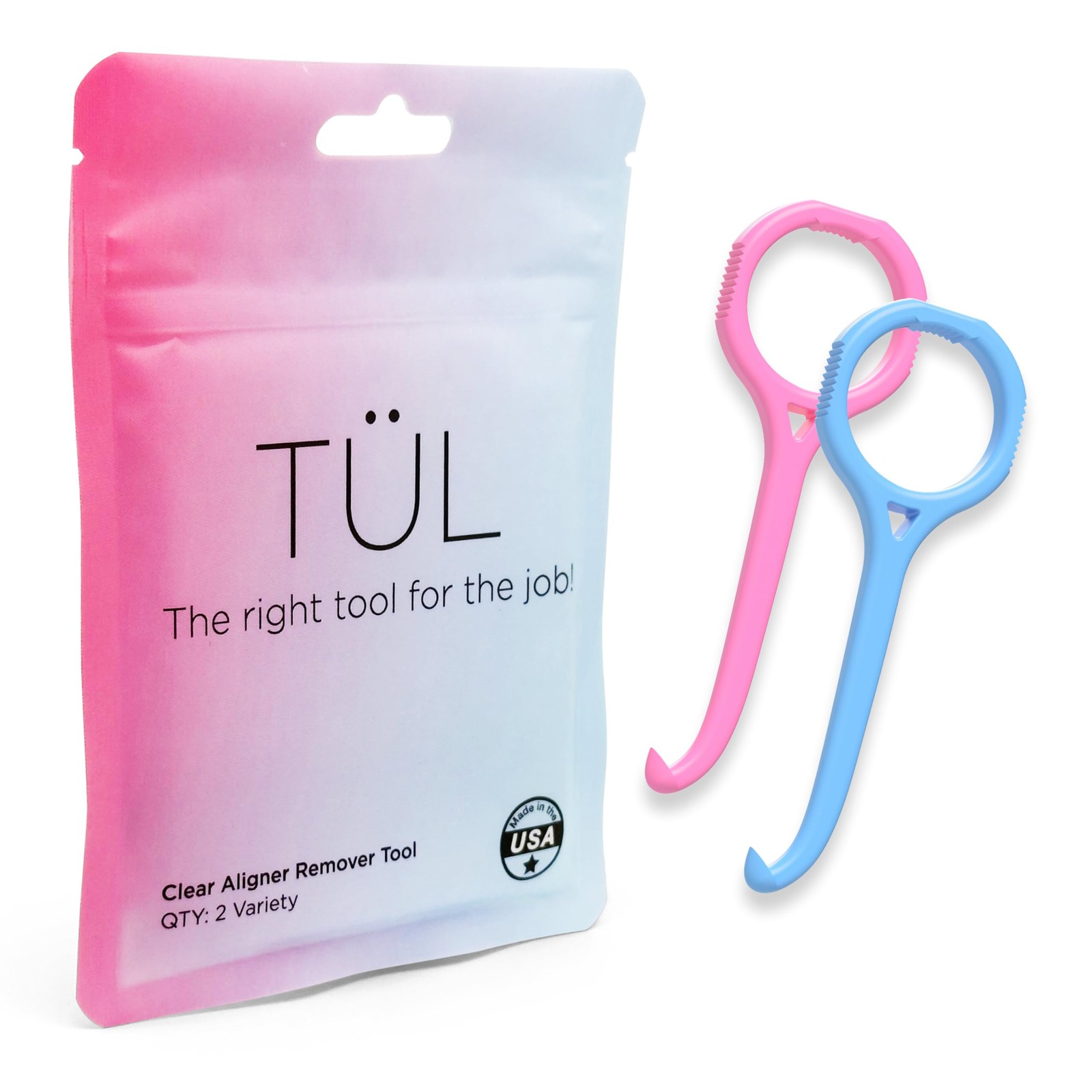 TÜL | Only Invisalign Remover Tool Made in the USA | Lifetime Variety 2 Pack
