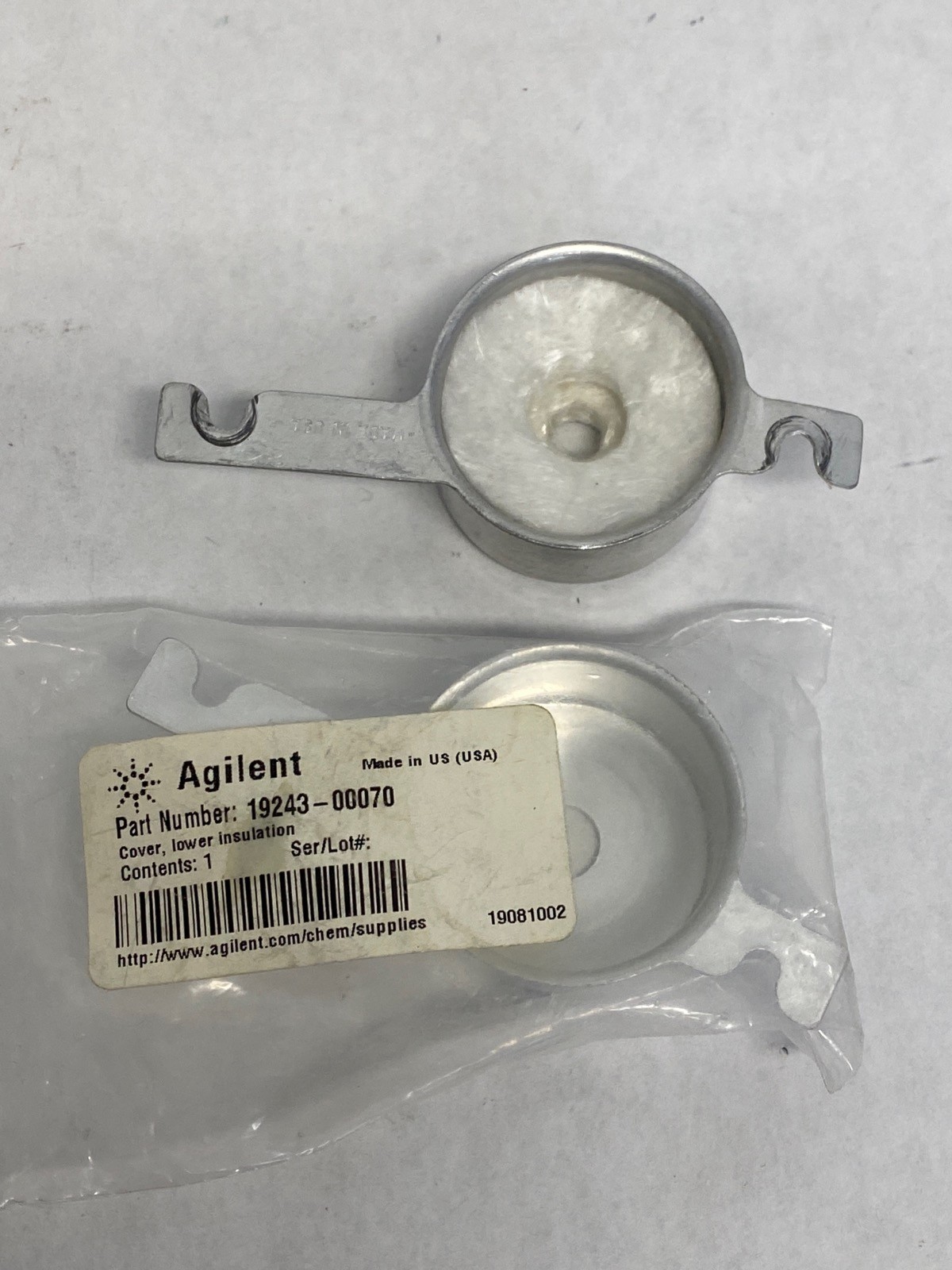 AGILENT ECD Lower Insulation Covers & Insulation Cup 19243-00070 19234-60720