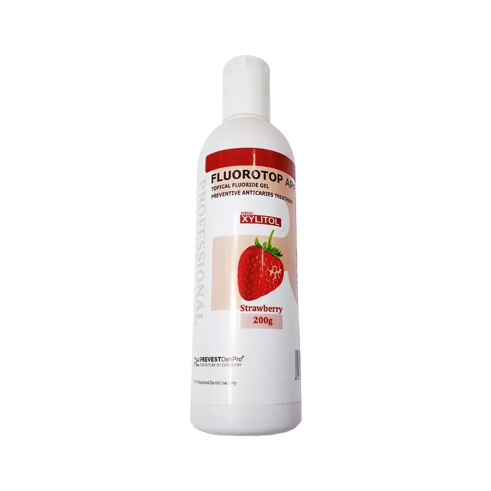 Dental Fluorotop APF Topical Fluoride Gel 200g Bottle STRAWBERRY