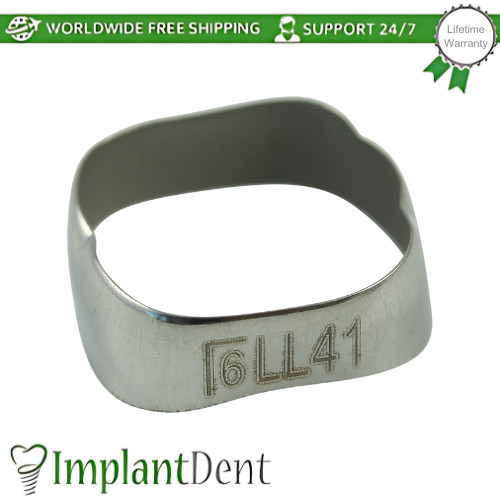 Dental Molar Standard Upper Left Bands 10pcs Stainless Steel Braces Span Ortho