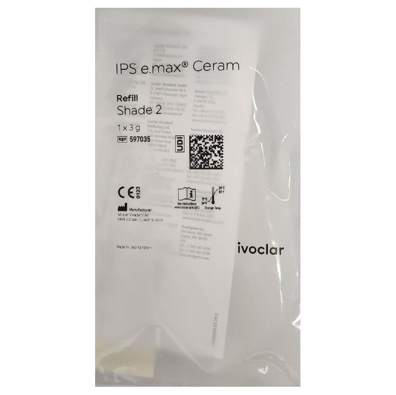 *1-Pack* Ivoclar Vivadent IPS e.max Ceram Shade 2 Refill 3g 597035
