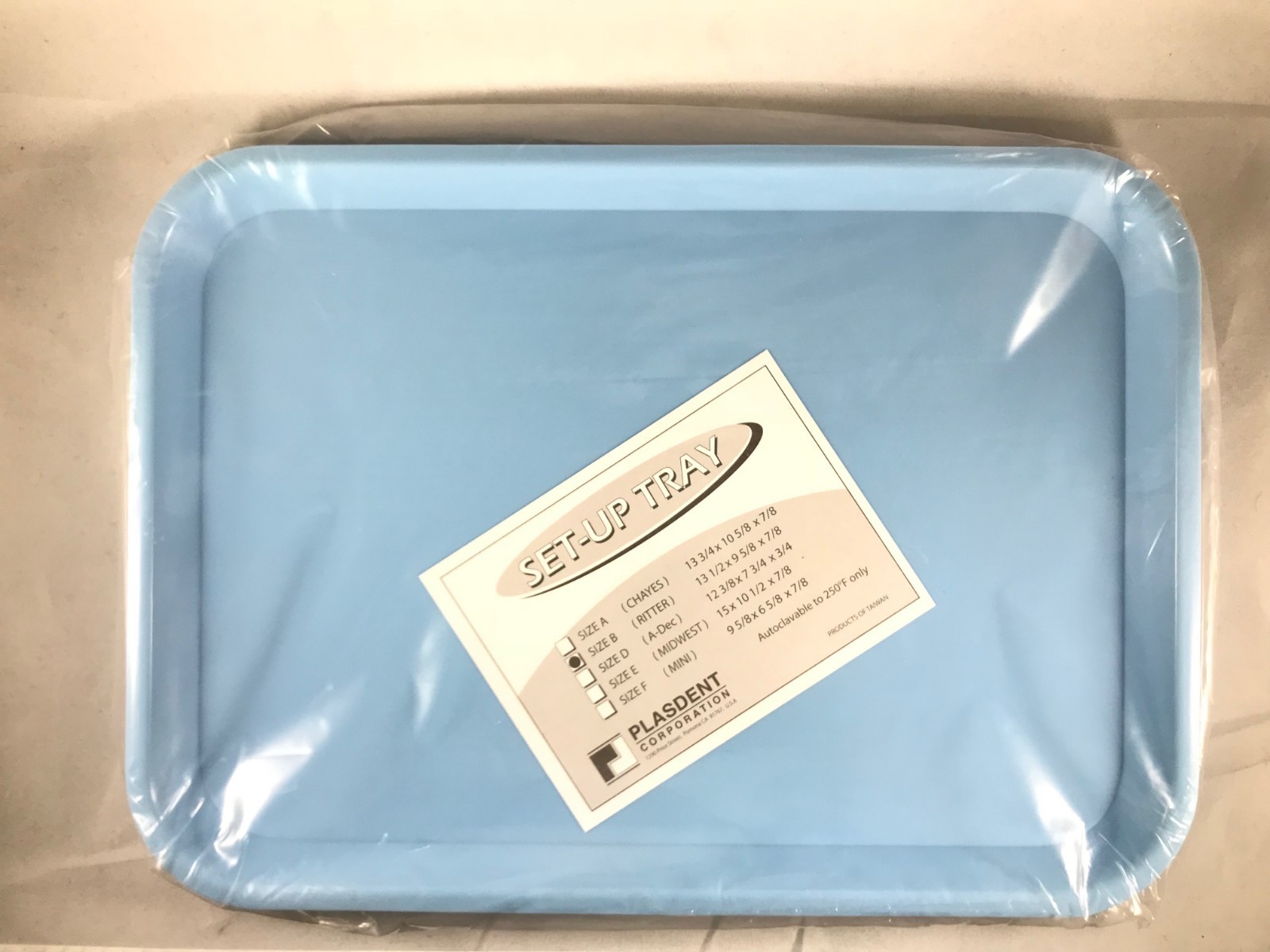 PLASDENT Dental Instrument Size B Flat Setup Trays –