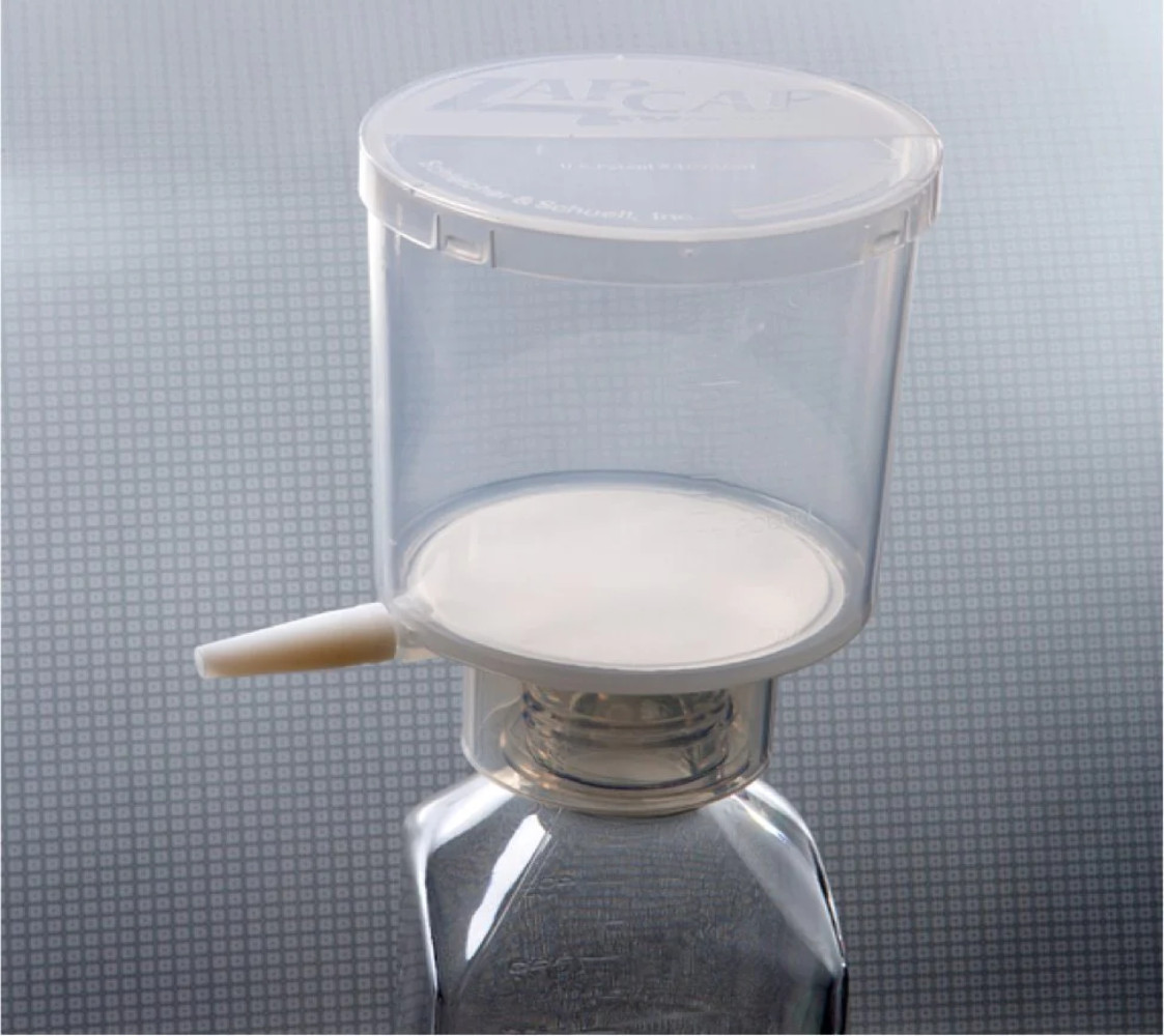 Whatman GVS 10443435 ZapCap-S PLUS Bottle top Filter, CA/GF 0.45 µm, 76mm filter