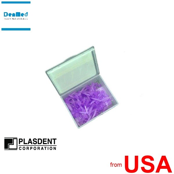 PLASDENT Acuwedges Plastic Wedges-#WG-16-16Mm-Color: PURPLE ( 100 Pcs/ 001-WG-16
