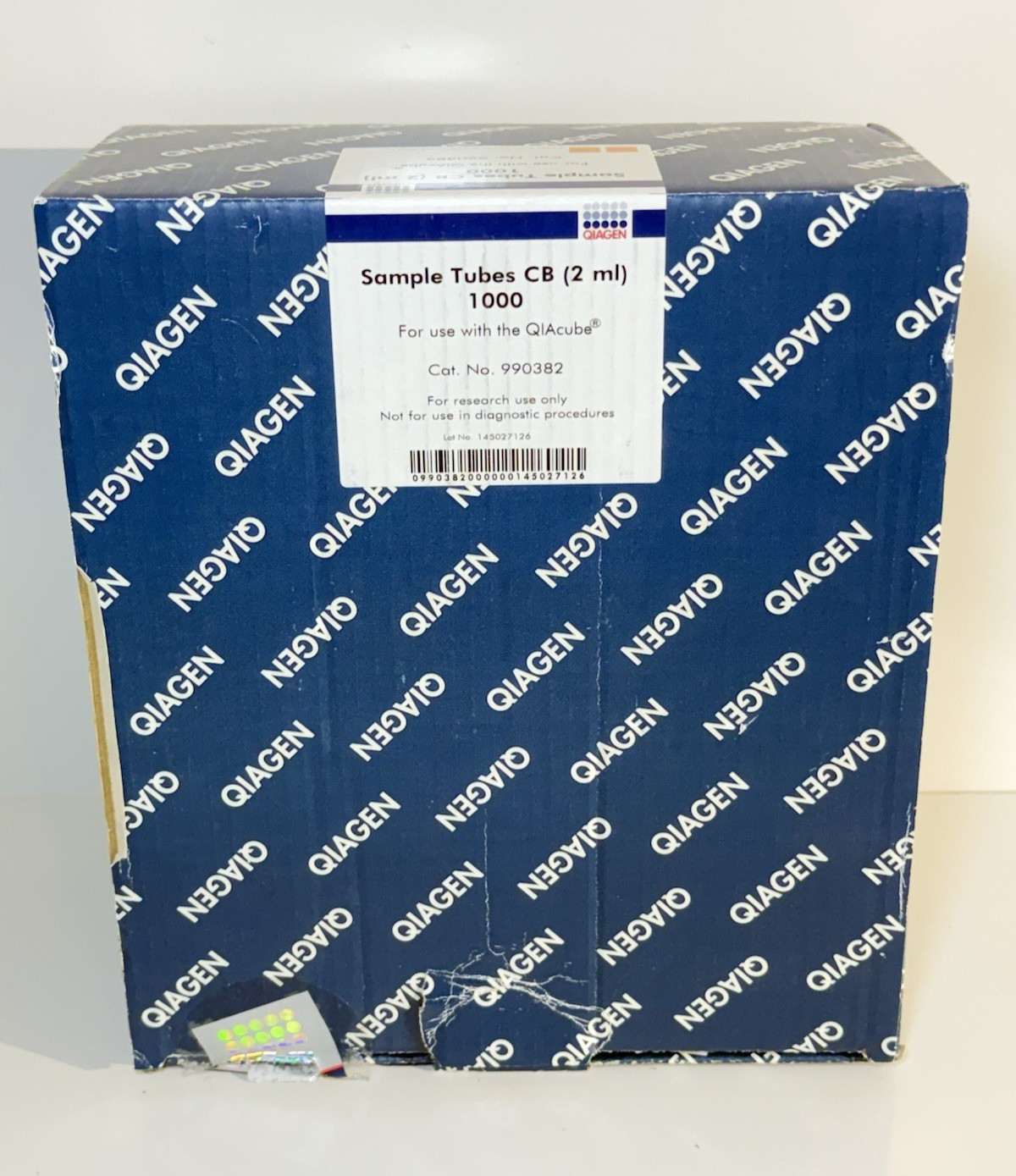 Qiagen Sample Tubes CB (2 ml) Qty 1000, Cat no: 990382