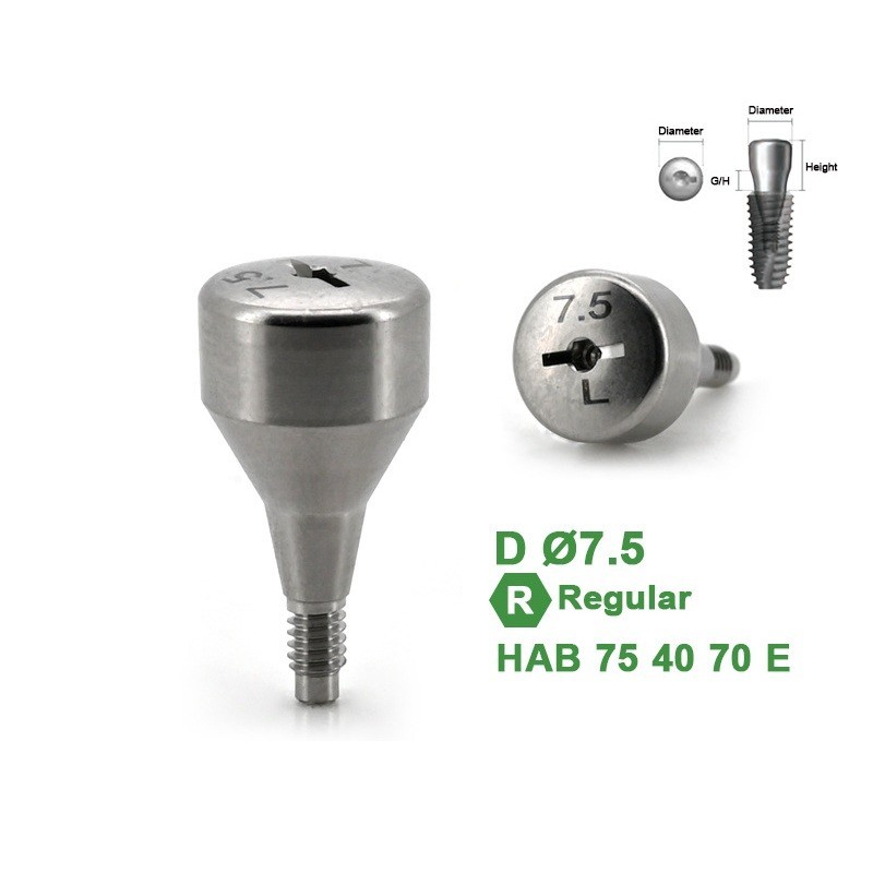 1Pc Dental Healing Abutment Caps Regular Mini Cover Screw Platform