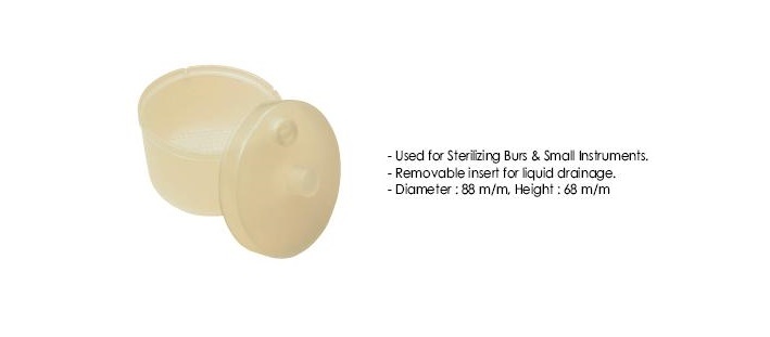DiaDent Bur Steri Bath White for Sterilizing Burs & Small Instruments New