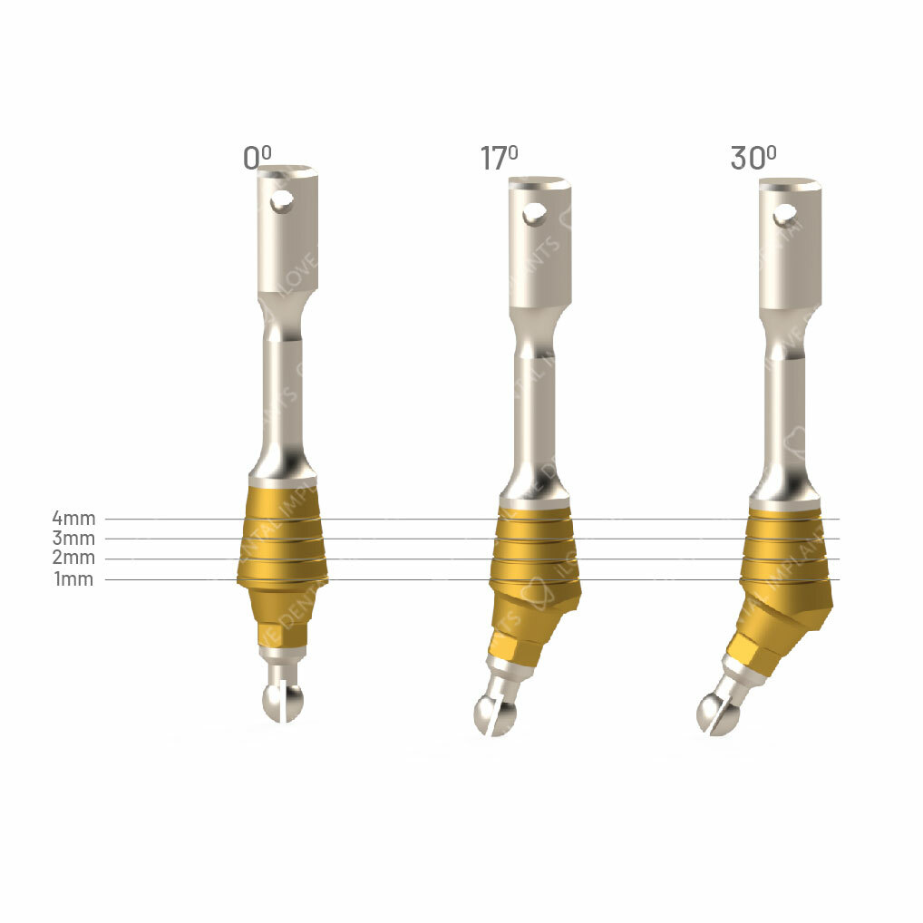 Gauge Indicator SET: Straight, 17°, 30° DIO® UF II™ RP – Dental Implant Tools
