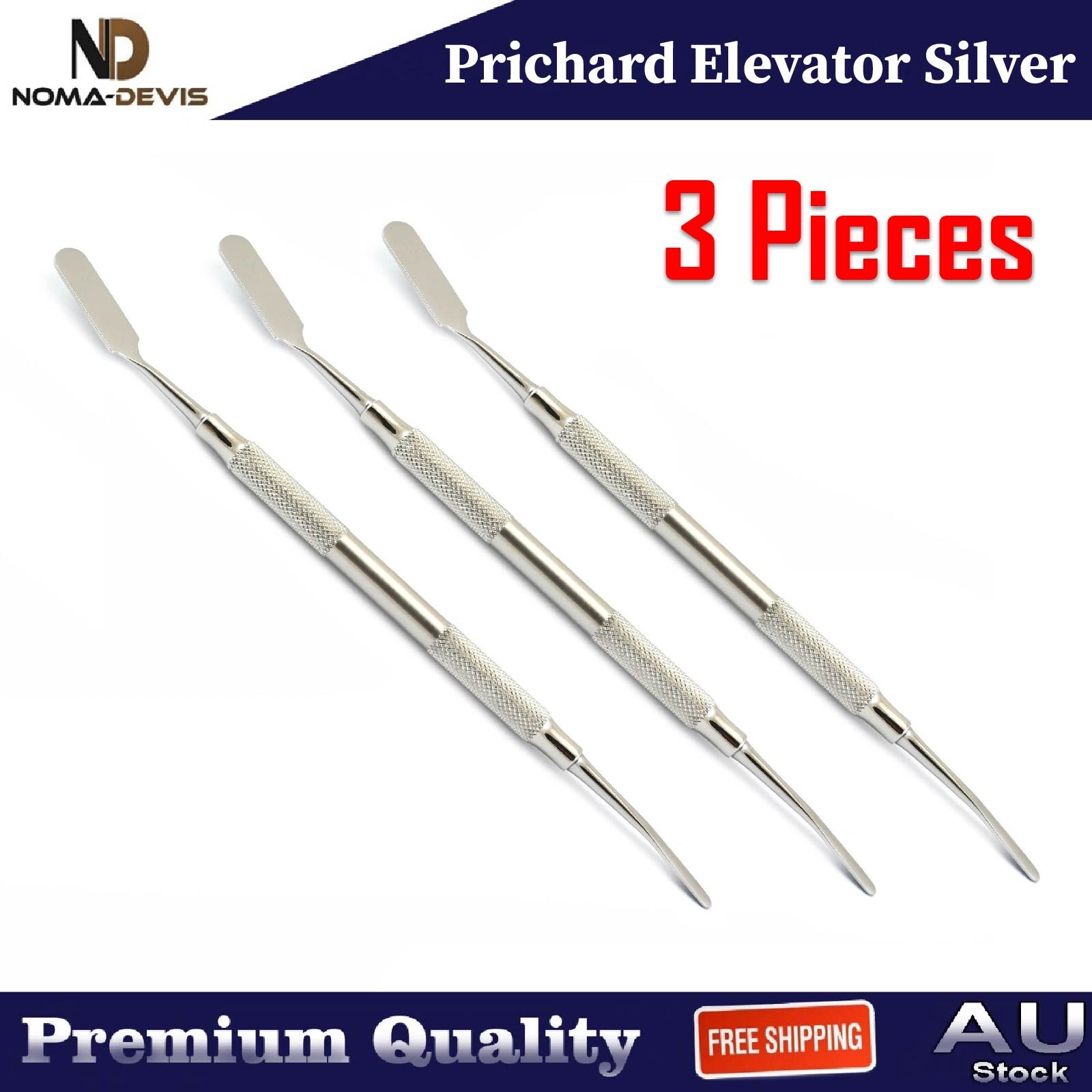 Surgery Tissue Oral Instruments Dental Implants Periosteal Prichard Elevators X3