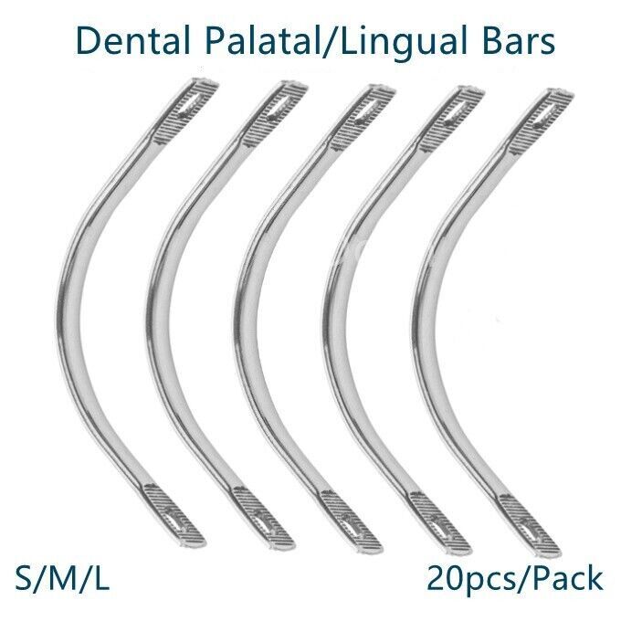 Dental Instrument Lingual Bars/Palatal Bars Stainless Steel Upper/Lower S M L