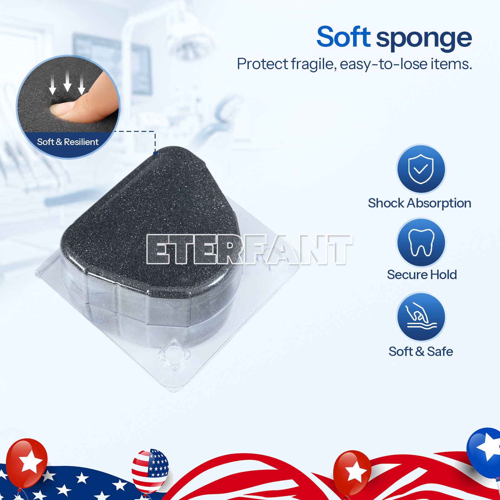 300PCs Denture Transport Box Dental Teeth Crown Veneer Storage Container Case