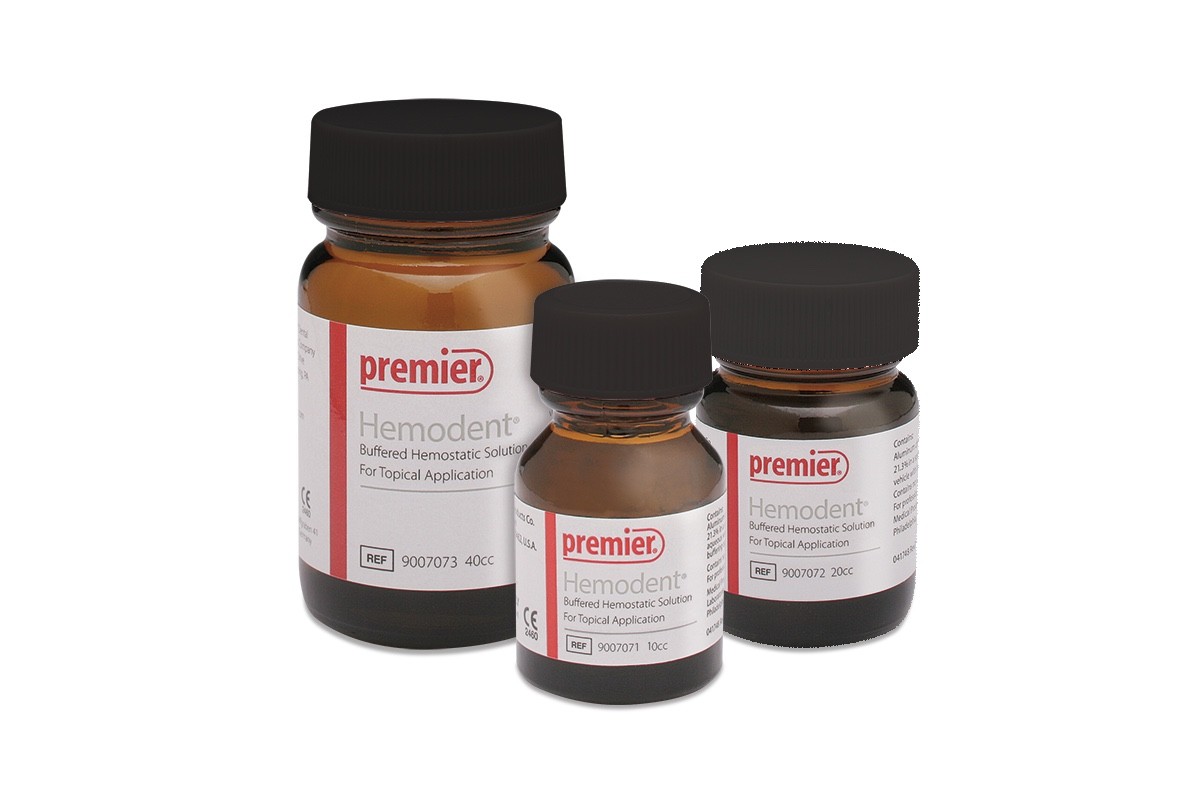 Premier Dental Hemodent 20cc Hemostatic Solution Help Control Bleeding 9007072