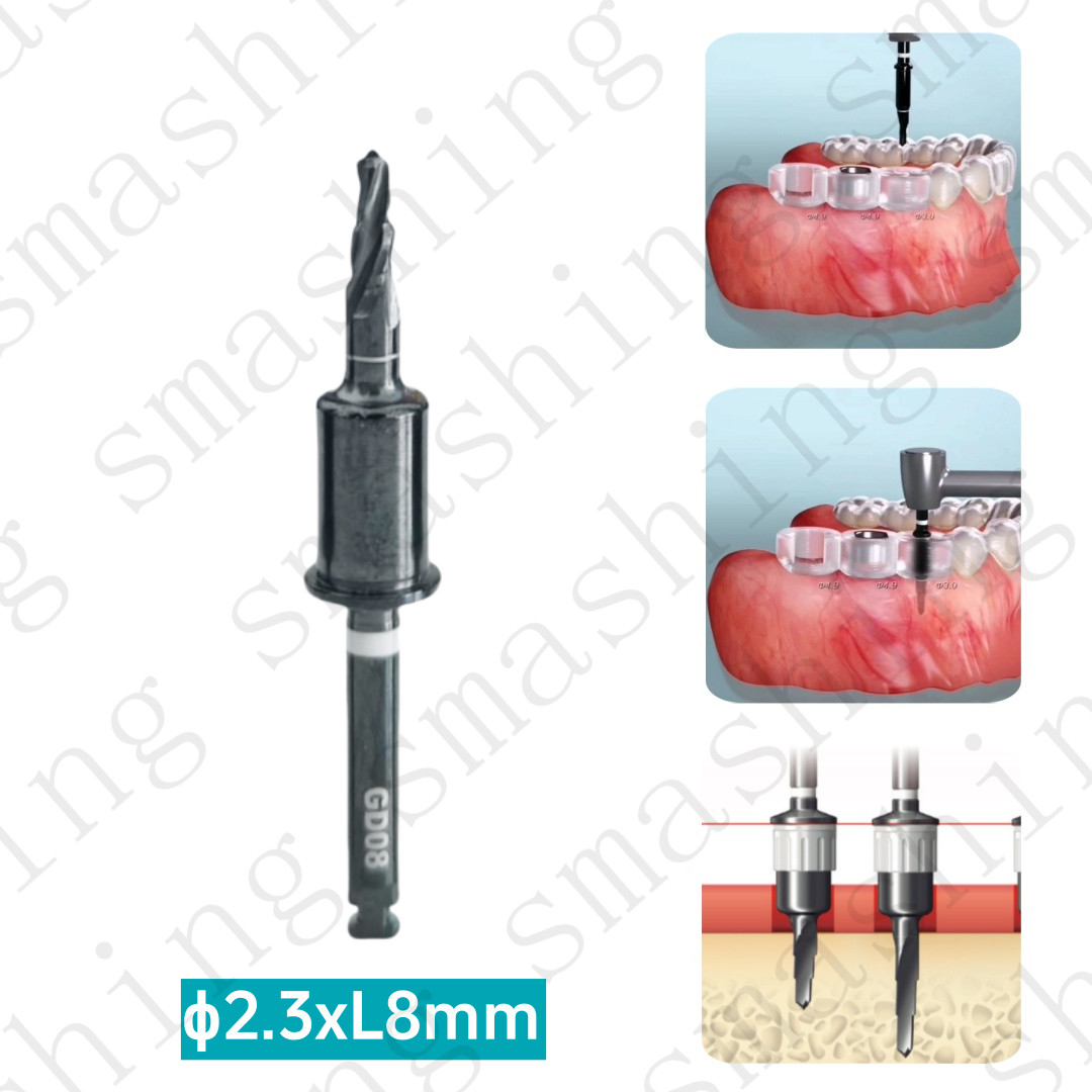 Conical Stopper Drills Initial Guide Drill GD Implant Guided Digital Full Kit