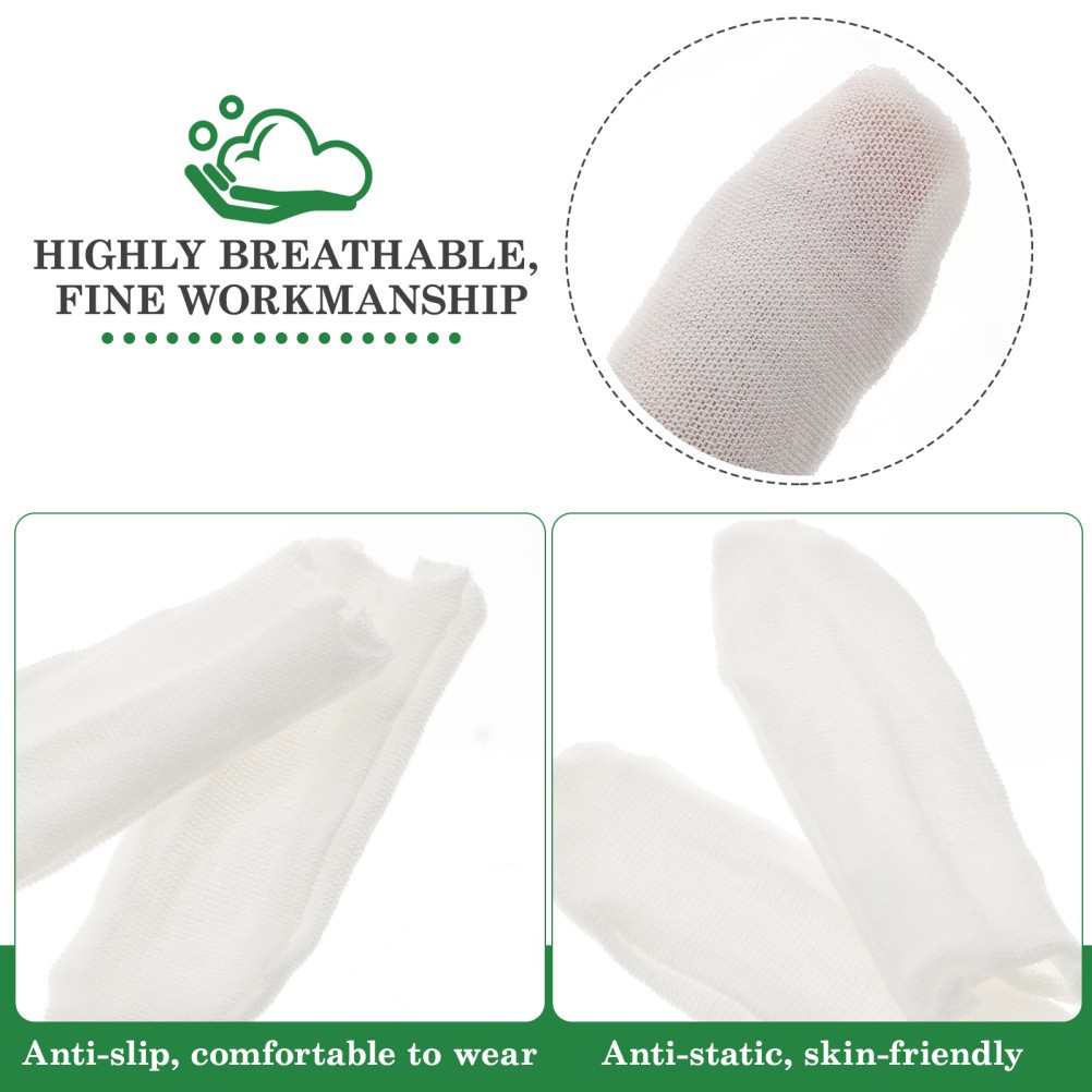 150 Pcs Breathable Elastic Reusable Finger Covers Soft Sleeve Protectors