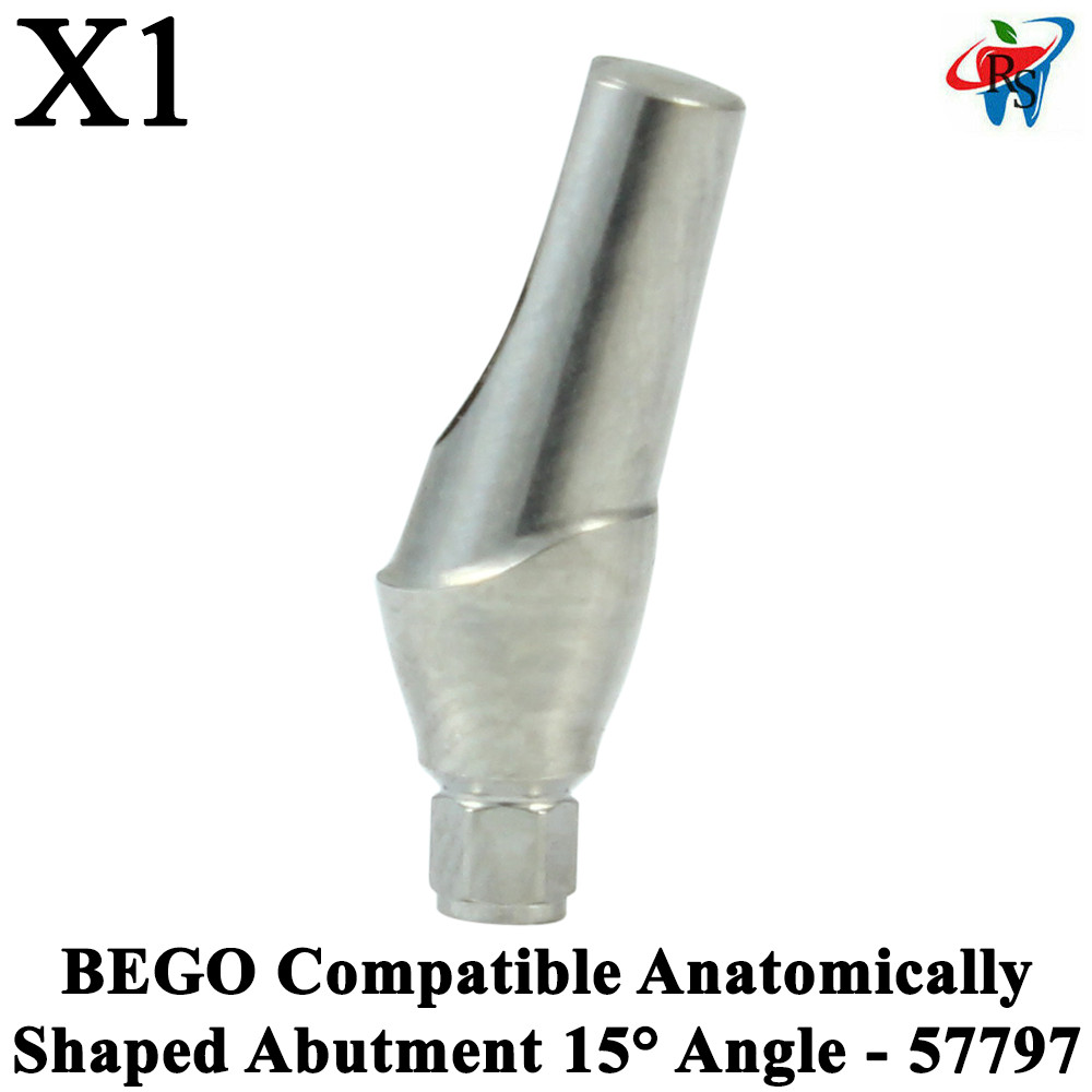 1pcs Dental BEGO Compatible Anatomically Shaped Abutment 15° Angle – 57797