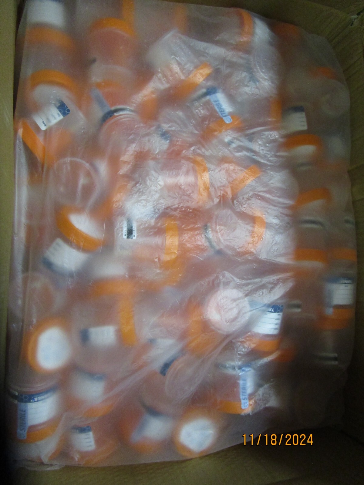 Qty (400) Tanner Scientific 3oz Sterile Vacuum Container Temp Strip Specimen Cup