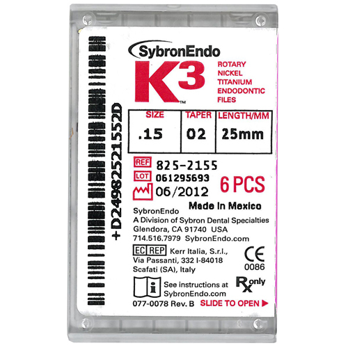 K3 ENGINE FILES 6/pk .12 TAPER 17MM # 25 8302257