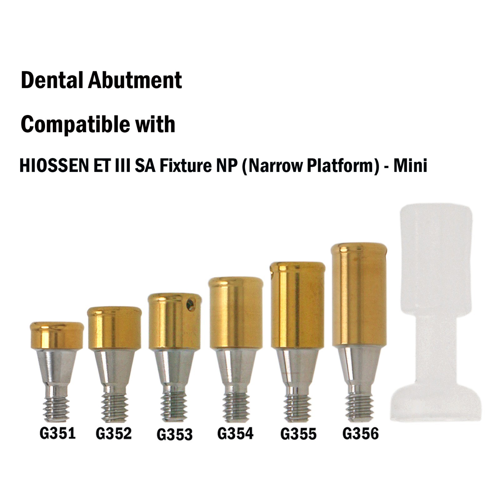 Dental Overdenture Titanium Locator Abutment For Multi Implant System Attachment