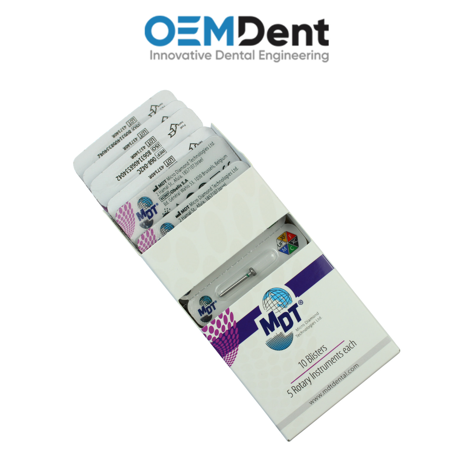MDT FG Diamond Burs Wheel Rounded Rim 068 Contouring Beveling Restorations
