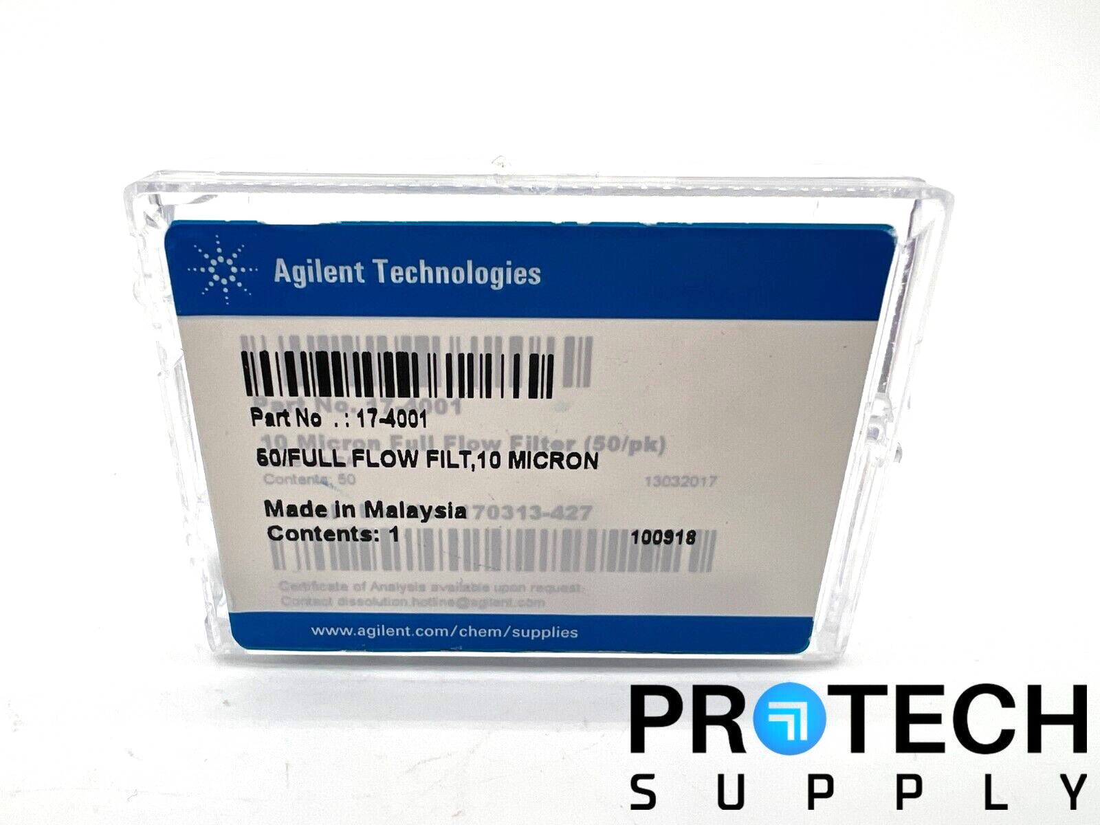 26/Pk Agilent 17-4001 10 Micron Full Flow Filter