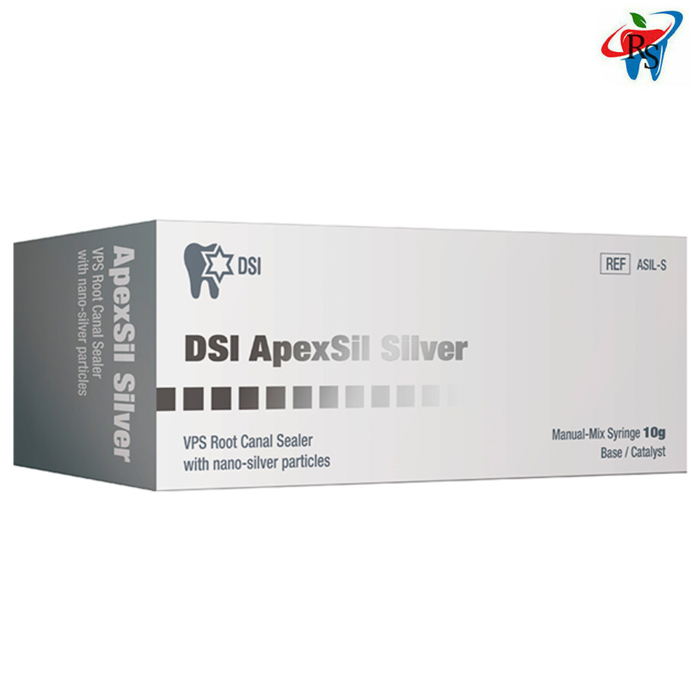 Dental Apexsil Silver Syringe 10g Endodontics Antibacterial Sealer Obturation