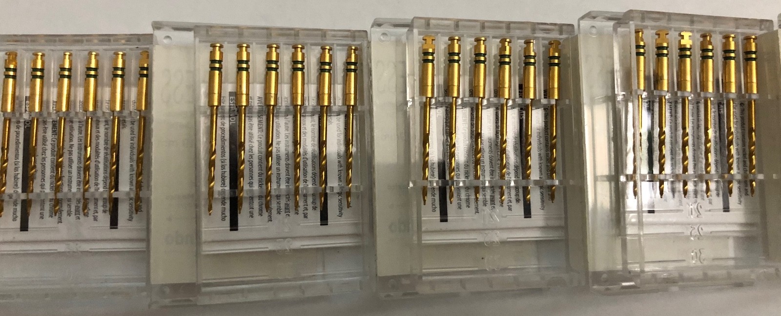 24 SybronEndo La Axxess + 14 Dentsply Orifice Openers, 4 VORTEX, 6 PATHFILES.