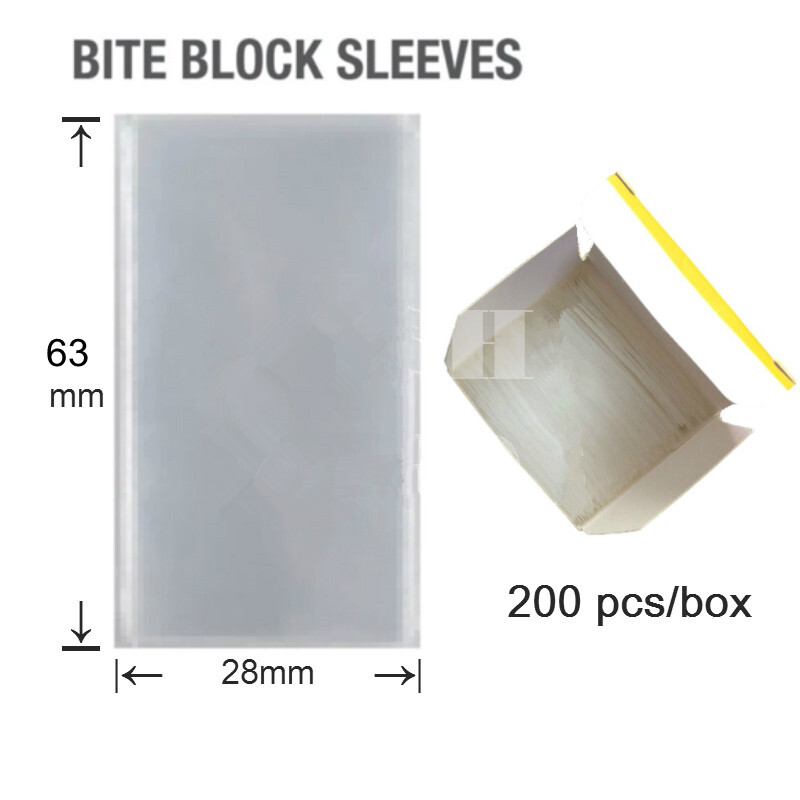 200pcs Dental Disposable Bite Block Sleeves cover 63*28MM