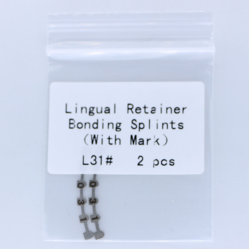 10 Packs Dental Orthodontic Lingual Retainer Bonding Splints with Mark L29#-U47#